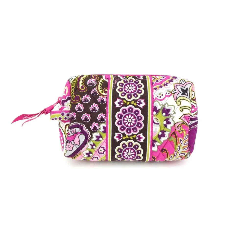Vera Bradley Very Berry Paisley Medium Cosmetic Case